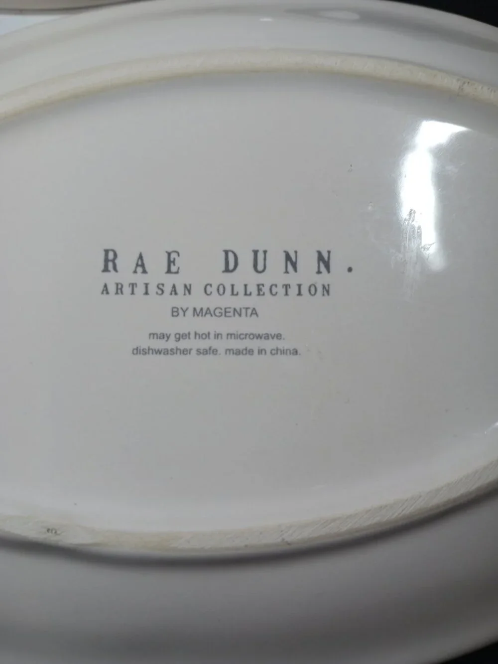 4pcs Rae Dunn AMOUR Script Heart Crown Oval Appetizer Snack Dessert